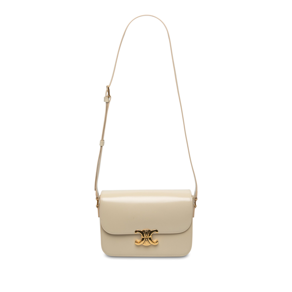 Pre-Loved Celine Classique Shiny Calfskin Triomphe Crossbody